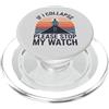 Funny Running Runner Divertente correre se collasso, per favore fermate il mio orologio Runner Men PopSockets PopGrip per MagSafe
