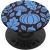 Preposh Autunno Estetica Autunno Marrone Blu Zucca Foglia Flore PopSockets PopGrip Adesivo