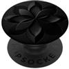 BlackLux Elegante, elegante, unico, alla moda, colore nero PopSockets PopGrip Adesivo