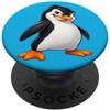 Cool Confident Cartoon Penguin Comic Des Illustrazione del fumetto fresco del pinguino PopSockets PopGrip Adesivo