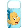 Disney Custodia per iPhone 17 Pro Disney La Sirenetta Flounder Teal Blue
