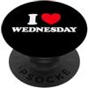 I Love Wednesday Mercoledì cuore divertente carino preferito metà giorno della settimana fan PopSockets PopGrip Adesivo