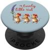 Whimsical Mouse Parade Tiny Rebels Cute Mice Berretto Francese Cottagecore Wildflower Mischief PopSockets PopGrip Adesivo