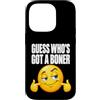 Funny Guess Whos Got A Boner Tees Shirts Custodia per iPhone 14 Pro Guess Who's Got A Boner