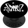 Y2K 90s Funny Cat Tomcat Kitten Art Anni '90 Y2K Scary Cat Tomcat è spaventato Retro Art PopSockets PopGrip Adesivo