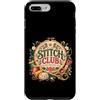 MaPaNoLi Design Custodia per iPhone 7 Plus/8 Plus Stitch Club - Ricamo a mano con ricamo floreale