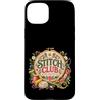 MaPaNoLi Design Custodia per iPhone 15 Plus Stitch Club - Ricamo a mano con ricamo floreale