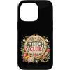 MaPaNoLi Design Custodia per iPhone 13 Pro Stitch Club - Ricamo a mano con ricamo floreale