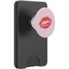 Amanti del rossetto Labbra rosse, rossetto, labbra baciate, labbra rosa shocking PopSockets PopWallet per MagSafe