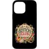 MaPaNoLi Design Custodia per iPhone 13 Pro Max Stitch Club - Ricamo a mano con ricamo floreale