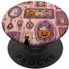 Halloween Spooky Ghost Pumpkin Grip Hold Halloween Spooky Ghost Pumpkin PopSockets PopGrip Adesivo