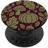 Preposh Autunno Estetica Autunno Marrone Oliva Verde Zucca Foglia Floreale PopSockets PopGrip Adesivo