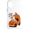 Retro Halloween Goose Funny Custodia per iPhone 16 Plus Funny Goose Halloween Honk Honk Pumpkin Humor