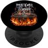 Dutch Oven Zubehör und Grill Fanartikel Ventaglio in metallo con scritta Dopf auf Glowing Carbon PopSockets PopGrip Adesivo
