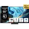 Samsung OLED AI TV 55" QE55S90HAEXZT 4K, Processore NQ4 AI Gen3, 4K AI Upscaling Pro, Glare Free, OLED HDR+, Motion Xcelerator 165Hz, Dolby Atmos e OT