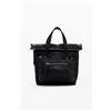 Desigual, Zaino Voyager M pelle, Cow Leather, Nero, U