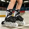 OHMG Rollers Online Ragazze e Ragazzi Regolabile 4 Ruote Pattini a rotelle per Bambini e Principianti Regalo Natale e Compleanno,Interno/Esterno