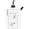 Ylnailky Portablocco portatile per allenamento e allenamento da pallavolo | Lavagna bianca da badminton per allenatori, lavagna tattica multisport, tabellone punteggio badminton, pickleball e