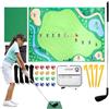 Genérico Set da golf Approach per allenatore di swing portatile, grande, pieghevole | Kit di tappeto per giochi da golf in giardino, cortile, prato, veranda e