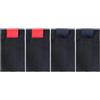 Generic Custodia per mulinello da pesca, custodia per canna da pesca, 4 pezzi | Custodia per canna da pesca da viaggio, 4 pezzi, rosso e nero, flessibile, da S a XL, set di cinghie per bobina e protezione
