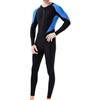 Shophubio Uomini 1.5mm della muta dell'elastam di nylon respirabile asciutto rapido | Spessore 1,5 mm, protezione solare con cappuccio, cerniera frontale facile da indossare, per immersioni, surf, nuoto