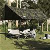 NKOPPFG Telone da campeggio, grigio, arancione, 430 x 380 x 210 cm, impermeabile, tessuto Oxford