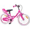 FREWGQPF Bicicletta per Bambini 18 Pollici con Telaio in Acciaio e Sella Regolabile | Manubrio regolabile, sella anatomica, freni classici, telaio in acciaio, assemblaggio facile, uso urbano