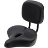 Oopsiou Sella per bicicletta con schienale regolabile 100 kg Comfort Nero/Grigio | Sella bicicletta, schienale regolabile, cuscino 33 x 30 cm, memory foam, carico 100 kg. Universale triciclo, mountain bike