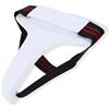 Generic Protezione Inguinale Donna Taekwondo Protezione Inguinale Ammortizzante per Boxe Karate Sanda, Sospensorio in Pelle Bianca Donna Taglia XL