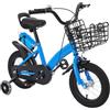 XYCHAO Bicicletta da bambino 12 pollici, blu 2-5 anni, 60 kg + bottiglia | Acciaio+gomma, 60kg, 30cm, 7,13kg, blu, 2-5 anni, bottiglia, 132,28lb, stabilizzatori, cesto, freni, campana