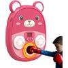 Genérico Macchina da boxe per adulti, macchina da pugilare musicale, orso | Tavola musicale ricaricabile con LED e obiettivo da parete, giocattolo per allenamento a casa, bambini, sport al chiuso