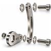 E Bike Power Set di bracci di coppia per bicicletta elettrica, M14, universale, per bicicletta elettrica, asse posteriore, 6 mm di spessore, in acciaio inox, adatto per motori da 1000 W, 2000 W, 3000 W.