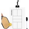 Acotcomik Pickleball - Lavagna tattica portatile double-face per allenatori | Pickleball Strategy Board Training Practice Tattica Strategy Planner per sport con la palla Badminton Tennis Pallavolo