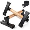 HSYFUNA Parallele Calisthenics in Legno, Parallele Basse, Fino a 300 kg | Maniglie per Flessioni, Push Up Bar Fitness, Antiscivolo e Portatili, per L'allenamento al Chiuso e All'aperto
