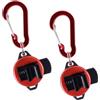 balifly ‌Balifly‌ Clip Canna da Pesca 2Pz Porta Canna Portatile ‌FS/GGQ-02‌ | Con moschettone in alluminio, porta canna, morsetto indossabile per pesca a mosca, esca e riva.
