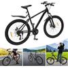 Wiyuer Mountain bike da 26 pollici, altezza sella regolabile, freno a disco da uomo, 21 marce, Faster BBO con illuminazione, oltre 12 anni, capacità di carico max. 100 kg.