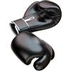 ibasenice Guantoni da Boxe Adulti 10 Oz in Pelle PU Nera per Allenamento | Ventilazione del Sudore, Comfort Traspirante, per Kickboxing e Palestra, su Sacco Pesante e Focus Mitts