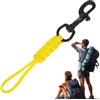 Generic Cordino anti-smarrimento per immersioni con gancio in metallo resistente | Cinghia anti-smarrimento per accessori subacquei nautica nautica all'aperto campeggio attrezzatura da pesca legatura corda