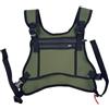 MoSundi Borsa da corsa per cellulare, per gilet da corsa in neoprene (verde) | Morbido tessuto in neoprene, delicato sulla pelle, cinghie regolabili, adatto per telefono e portafoglio