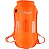 Générique Bolla di nuoto | Boa di nuoto di sicurezza del segnale arancione | Borsa a secco Backpack 28L 35L Float | Supporto da allenamento impermeabile durevole | Carrello di sicurezza per acqua libera