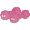 Urban Fitness Manubri esagonali Rivestiti in Neoprene per Fitness (Coppia) Rosa 2 x 0,5 kg