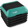 Yes4All Step aerobica Aerobic Stepboard con 3 gradini regolabili in altezza 10cm 15cm 20cm - Stepper fitness per casa e palestra, aerobica, cardio, pesi, yoga