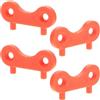 SAFIGLE 4 Pezzi Chiave per Bocchettone Nautico in Nylon, Arancione | Attrezzo Leggero per Tappi Carburante e Scarichi di Coperta, Manutenzione Semplice, Kit di Bordo per Tecnici
