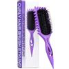 SALONKEY Spazzola arricciacapelli Curly Hair Brush con setole di cinghiale, spazzola per lo styling (viola)