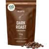 Incapto Caffè in Grani di Specialità 1kg - Dark Roast - Massima Caffeina | Origine Uganda | 100% Robusta | Tostatura Oscuro e Naturale | Finca Bujanga, Victoria Lake| Espresso Forte