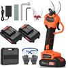 Vothen 40mm Forbici Potatura Elettriche, Cesoie Potatura Con 2 21V/2000 mAh | Professionali Forbici a batteria da potatura per Giardinaggio Albero Viti Pruning Tool