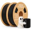 DEEPLEE PLA Filamento Stampante 3D 1.75mm Nero x2 2kg | Precisione ±0.02mm, Avvolgimento Anti-Intasamento, per Stampanti 3D FDM