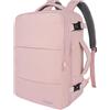 Taygeer Zaino 40x30x20 per Ryanair e Wizzair, Zaino Porta PC 15,6 Pollici | Zaino da Viaggio con Portascarpe, 24L Zaino Ryanair per Uomo e Donna, Borsa da Cabina Leggero per Scuola, Rosa