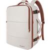 Taygeer Zaino 40x30x20 per Ryanair e Wizzair, Zaino Porta PC 15,6 Pollici | Zaino da Viaggio con Portascarpe, 24L Zaino Ryanair per Uomo e Donna, Borsa da Cabina Leggero per Scuola, Beige