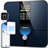 INSMART Bilancia Intelligente INSMART Per Il Peso Corporeo, Bilancia Per Grasso Corporeo Con Ampio Display, Bilancia Da Bagno Bluetooth Ad Alta Precisione Da 227 Kg/500 Libbre 30x30 Cm, Può Misurare 18 Dati